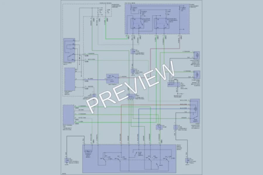 2002 LandRover Discovery Wiper Washer wiring diagram preview