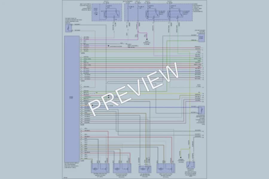 2002 LandRover RangeRover Air Conditioning wiring diagram preview