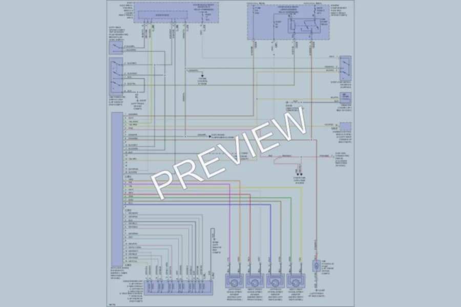 2002 LandRover RangeRover Anti Lock Brakes wiring diagram preview