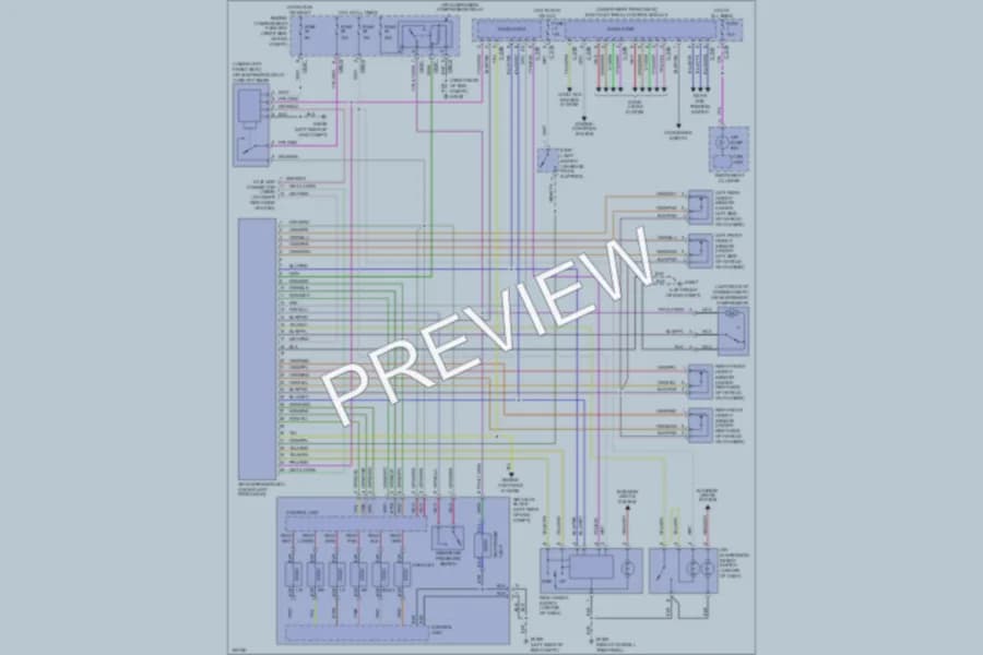 2002 LandRover RangeRover Electronic Suspension wiring diagram preview