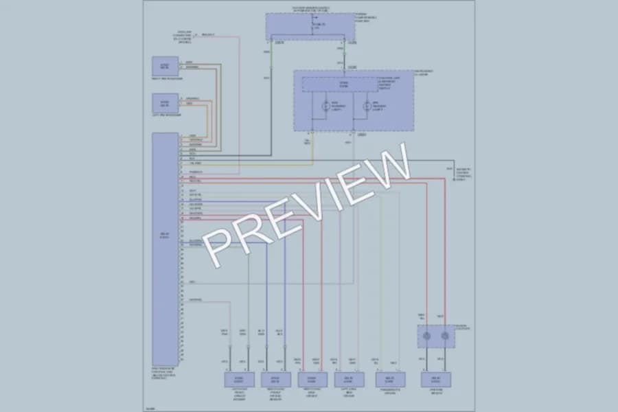 2002 LandRover RangeRover Supplemental Restraints wiring diagram preview