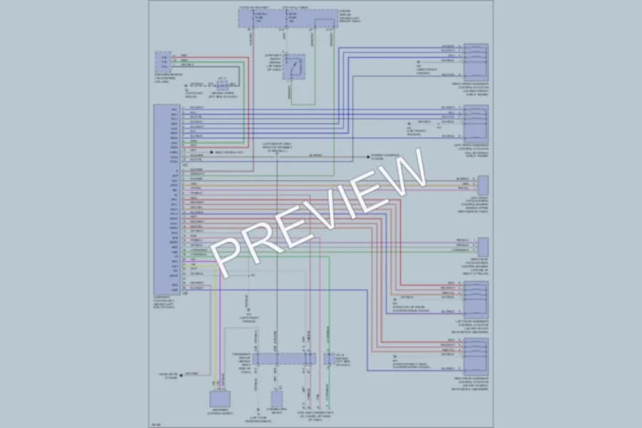2002 Lexus ES300 Electronic Suspension wiring diagram preview