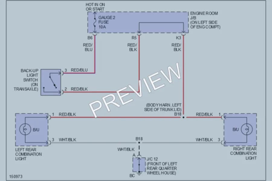 2002 Lexus ES300 Exterior Lights wiring diagram preview
