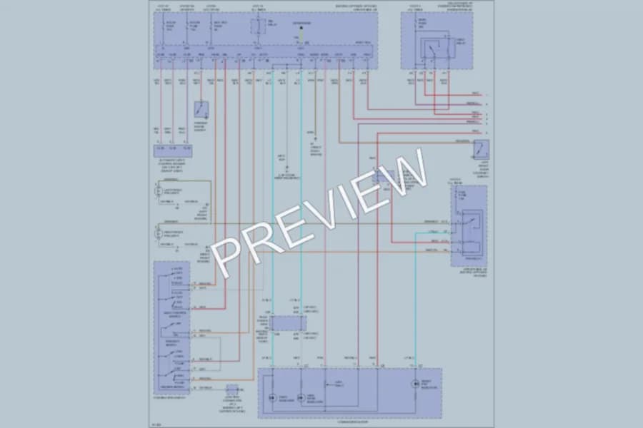2002 Lexus ES300 Headlights wiring diagram preview