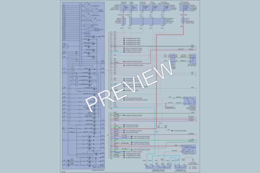 2002 Lexus ES300 Instrument Cluster wiring diagram preview