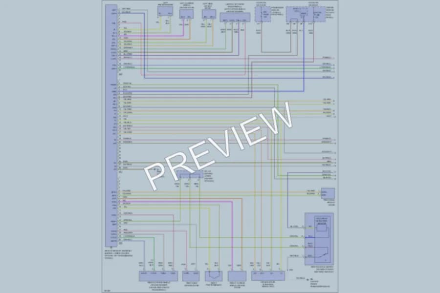 2002 Lexus ES300 Supplemental Restraints wiring diagram preview