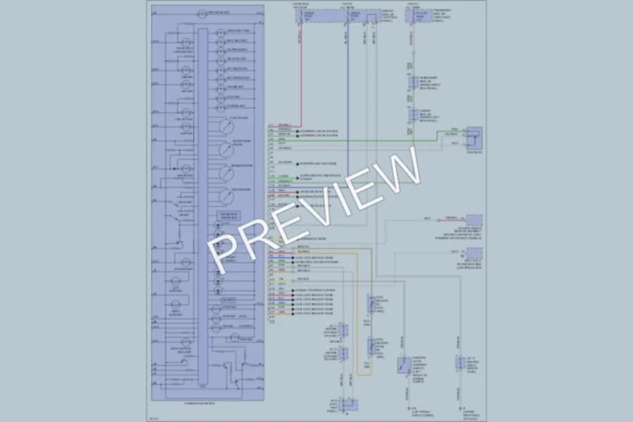 2002 Lexus GS430 Instrument Cluster wiring diagram preview