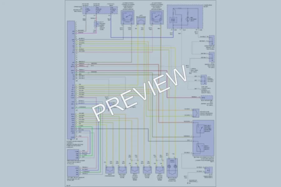 2002 Lexus GS430 Supplemental Restraints wiring diagram preview