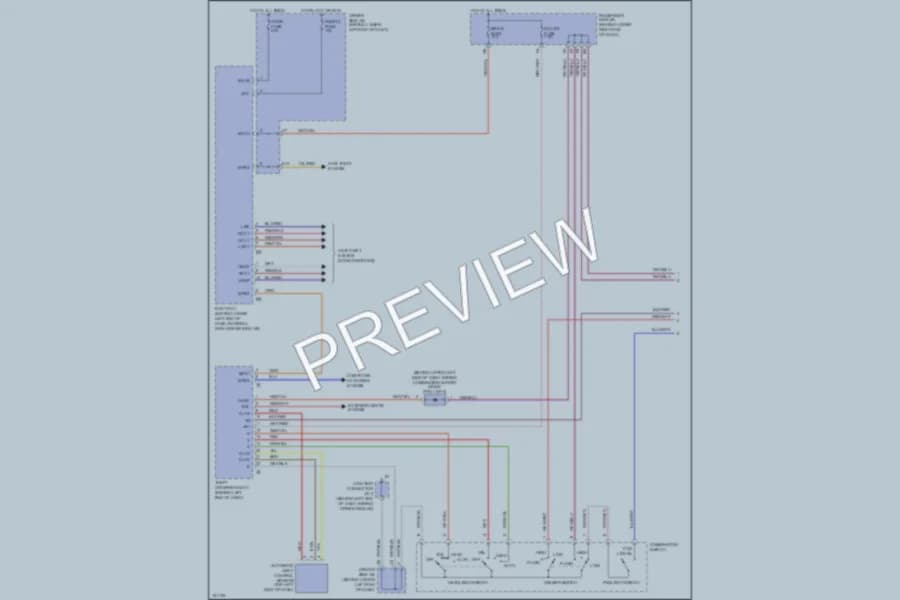 2002 Lexus IS300 Headlights wiring diagram preview