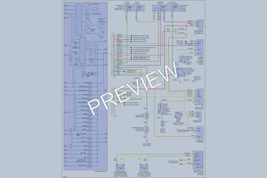 2002 Lexus IS300 Instrument Cluster wiring diagram preview