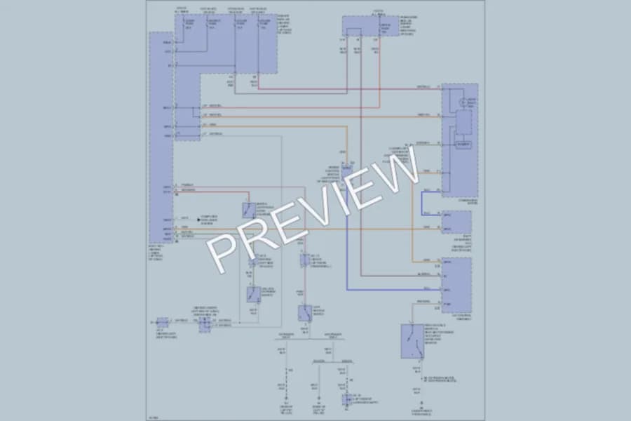 2002 Lexus IS300 Warning Systems wiring diagram preview