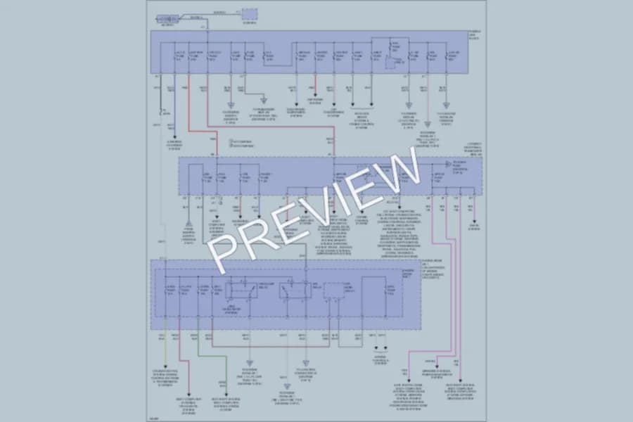 2002 Lexus LS430 Power Distribution wiring diagram preview