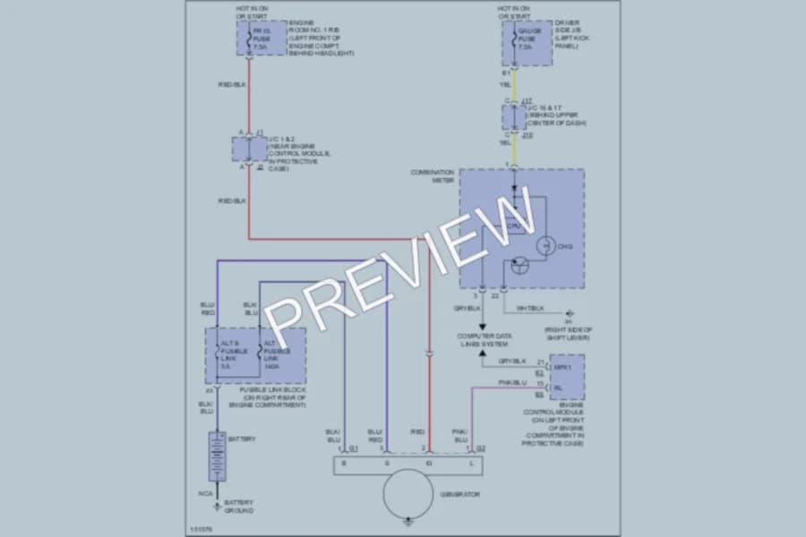 2002 Lexus LS430 Starting Charging wiring diagram preview