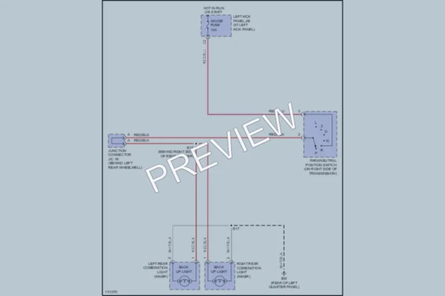 2002 Lexus LX470 Exterior Lights wiring diagram preview