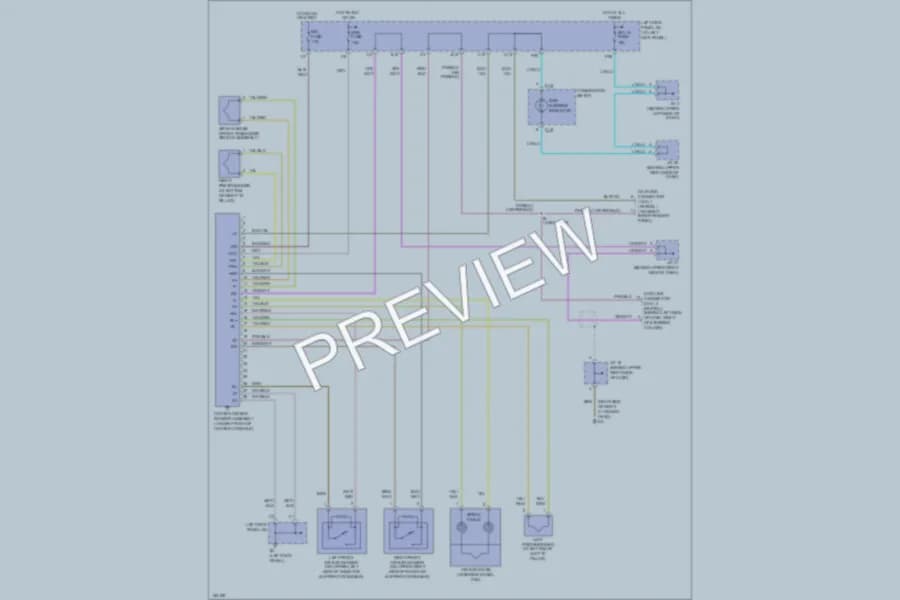 2002 Lexus LX470 Supplemental Restraints wiring diagram preview
