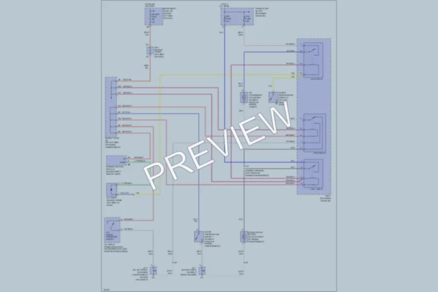2002 Lexus RX300 Cooling Fan wiring diagram preview