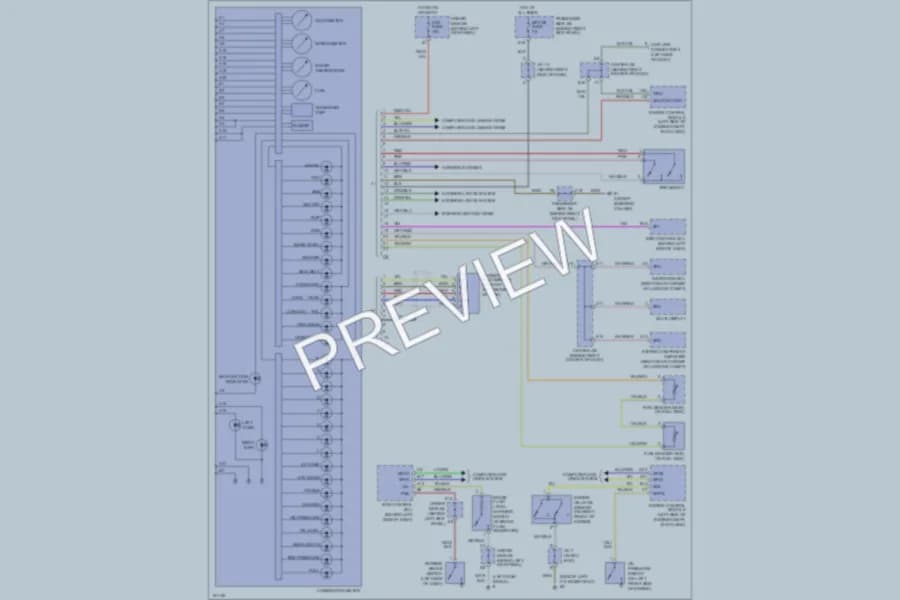 2002 Lexus SC430 Instrument Cluster wiring diagram preview