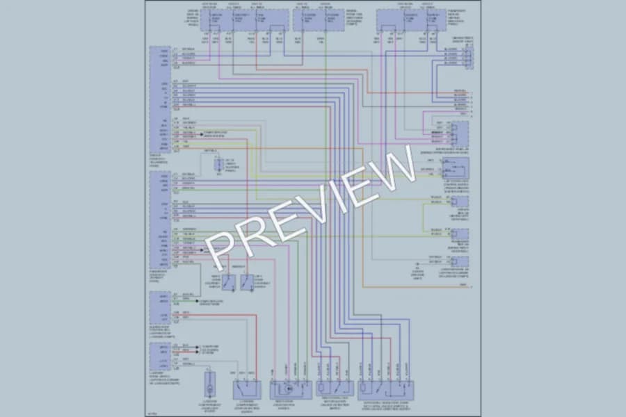 2002 Lexus SC430 Power Door Locks wiring diagram preview