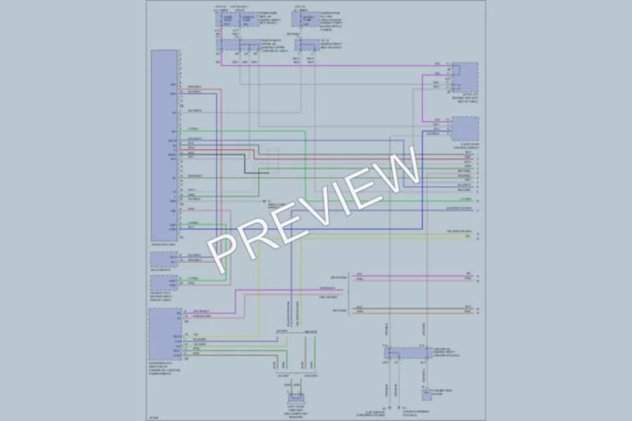 2002 Lexus SC430 Radio wiring diagram preview