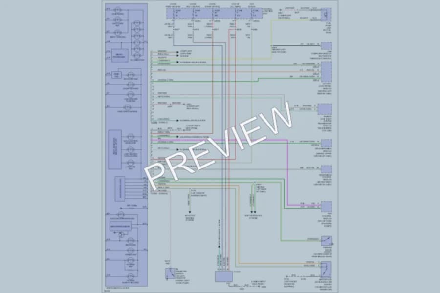 2002 Lincoln Blackwood Instrument Cluster wiring diagram preview