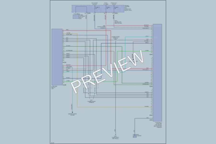 2002 Lincoln Blackwood Navigation wiring diagram preview