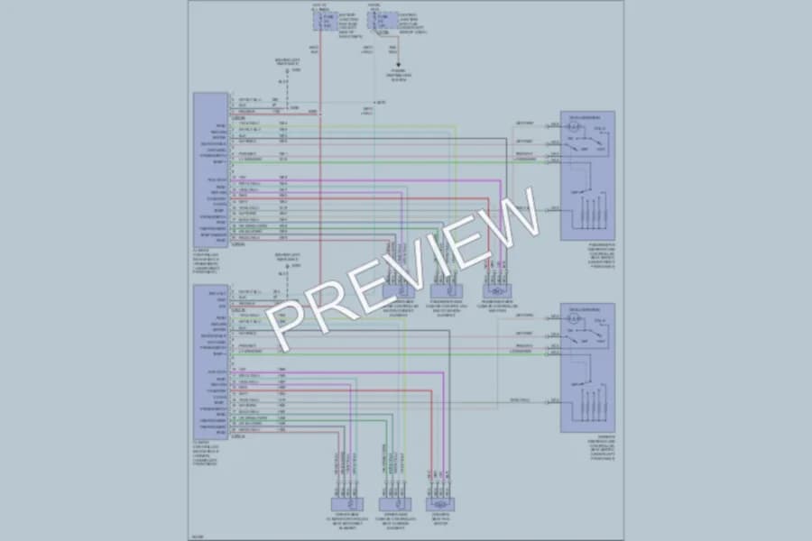 2002 Lincoln Blackwood Power Seats wiring diagram preview