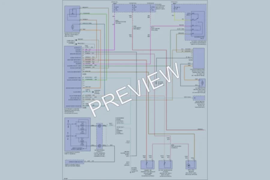 2002 Lincoln Continental Air Conditioning wiring diagram preview