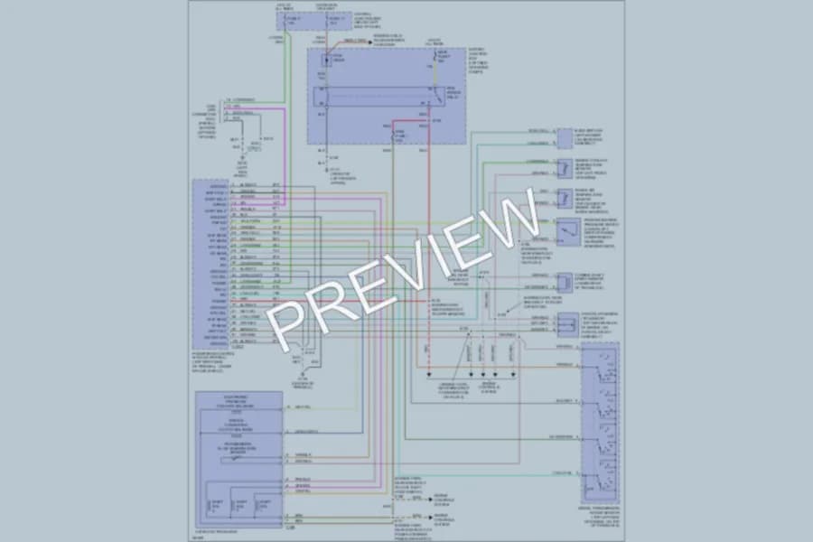 2002 Lincoln Continental Transmission wiring diagram preview