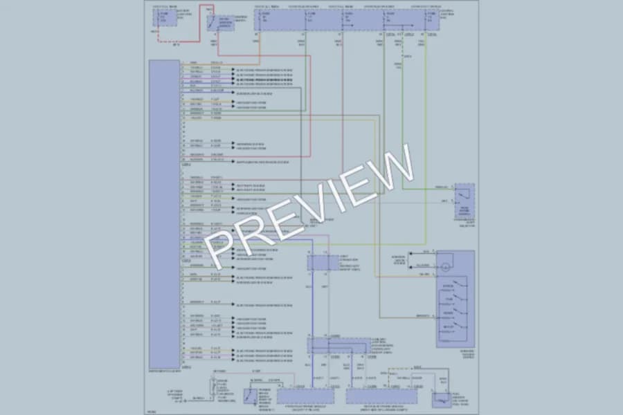 2002 Lincoln LS Instrument Cluster wiring diagram preview