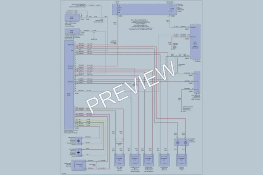 2002 Lincoln LS Supplemental Restraints wiring diagram preview