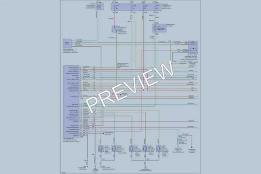 2002 Lincoln Navigator Electronic Suspension wiring diagram preview
