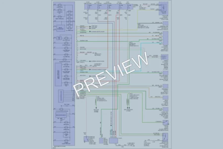 2002 Lincoln Navigator Instrument Cluster wiring diagram preview