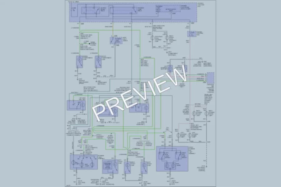 2002 Lincoln Navigator Interior Lights wiring diagram preview