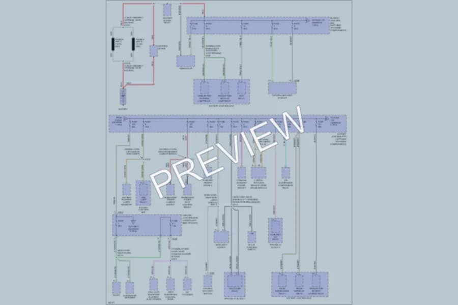 2002 Lincoln Navigator Power Distribution wiring diagram preview