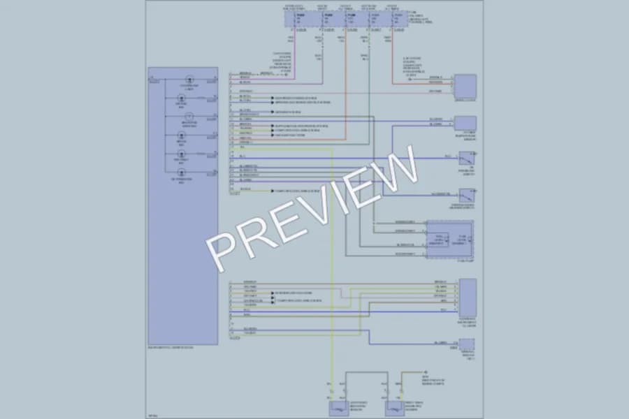 2002 MINI Cooper Instrument Cluster wiring diagram preview