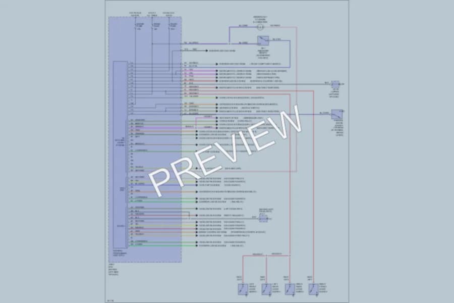 2002 Mazda 626 Body Computer wiring diagram preview
