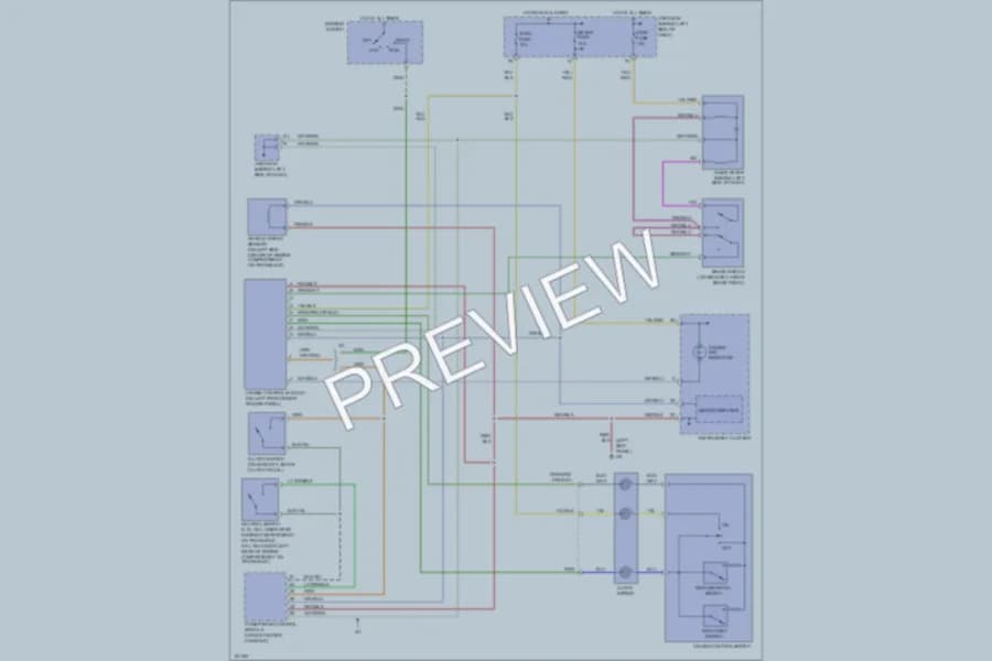2002 Mazda 626 Cruise Control wiring diagram preview