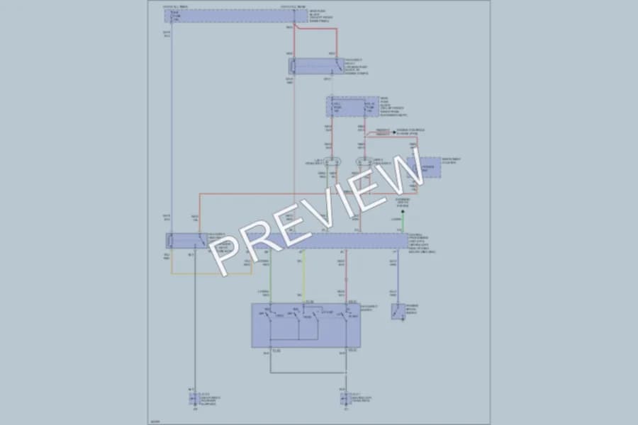 2002 Mazda 626 Headlights wiring diagram preview