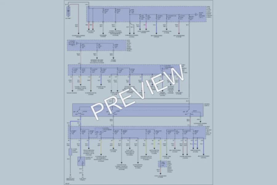 2002 Mazda 626 Power Distribution wiring diagram preview
