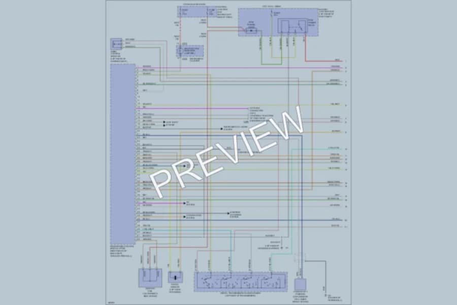2002 Mazda B2300 Engine Performance wiring diagram preview