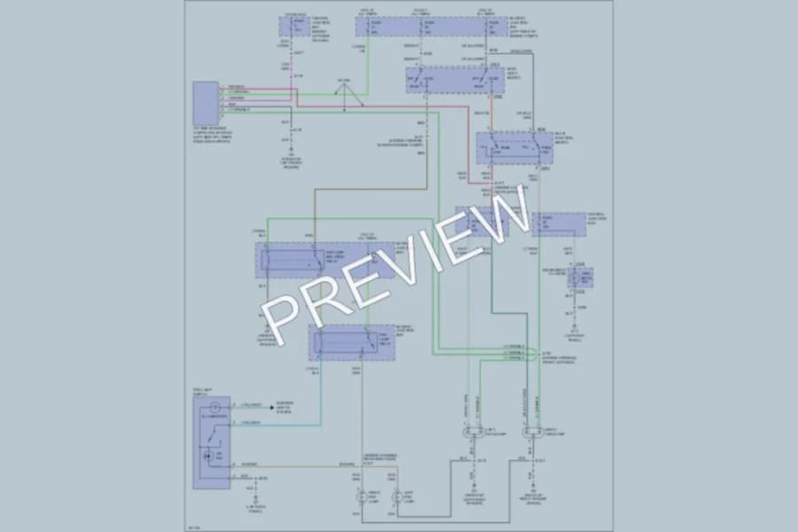 2002 Mazda B2300 Headlights wiring diagram preview