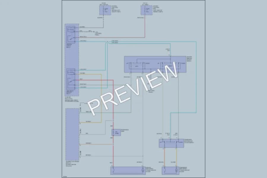 2002 Mazda B3000 Power Windows wiring diagram preview