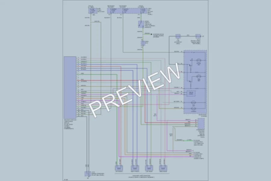 2002 Mazda MPV Anti Lock Brakes wiring diagram preview