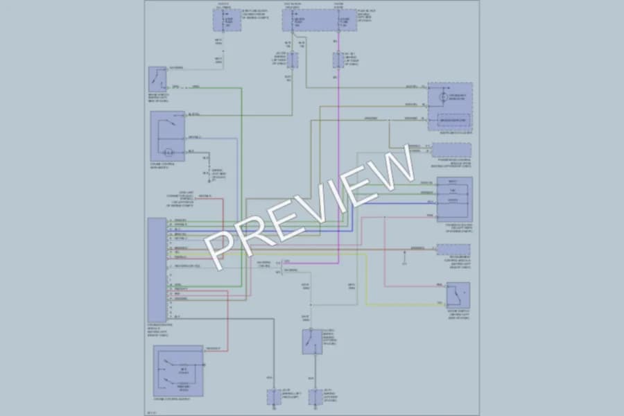 2002 Mazda Miata Cruise Control wiring diagram preview