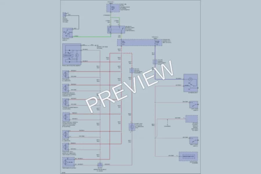 2002 Mazda Miata Interior Lights wiring diagram preview