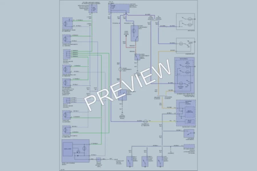 2002 Mazda Protege5 Interior Lights wiring diagram preview