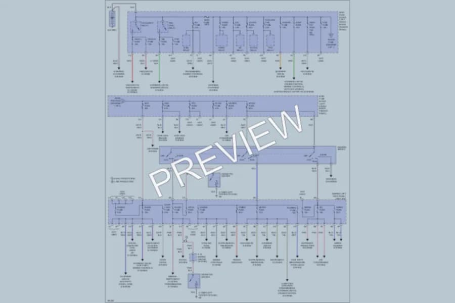 2002 Mazda Protege5 Power Distribution wiring diagram preview