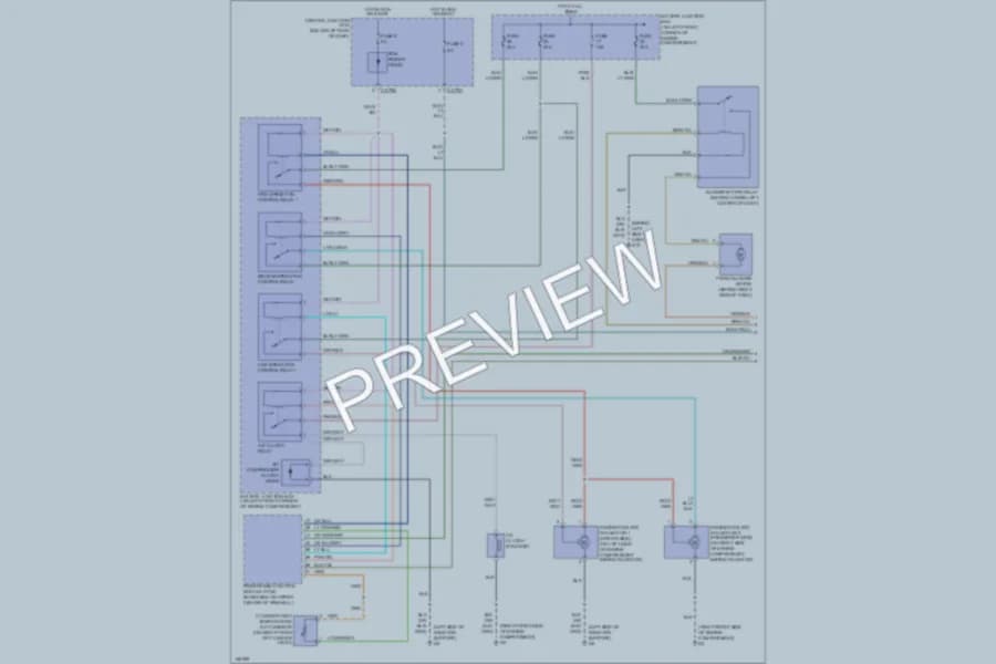 2002 Mazda Tribute Air Conditioning wiring diagram preview