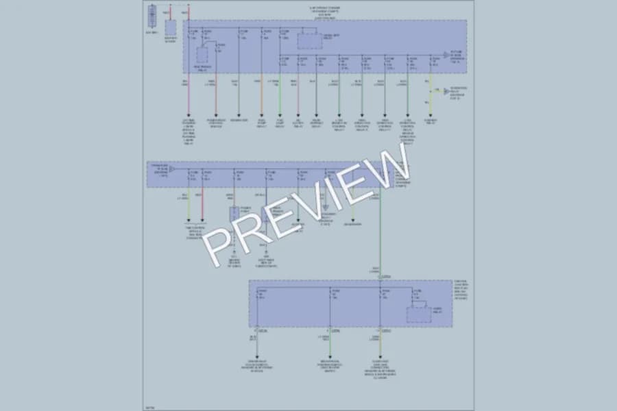 2002 Mazda Tribute Power Distribution wiring diagram preview