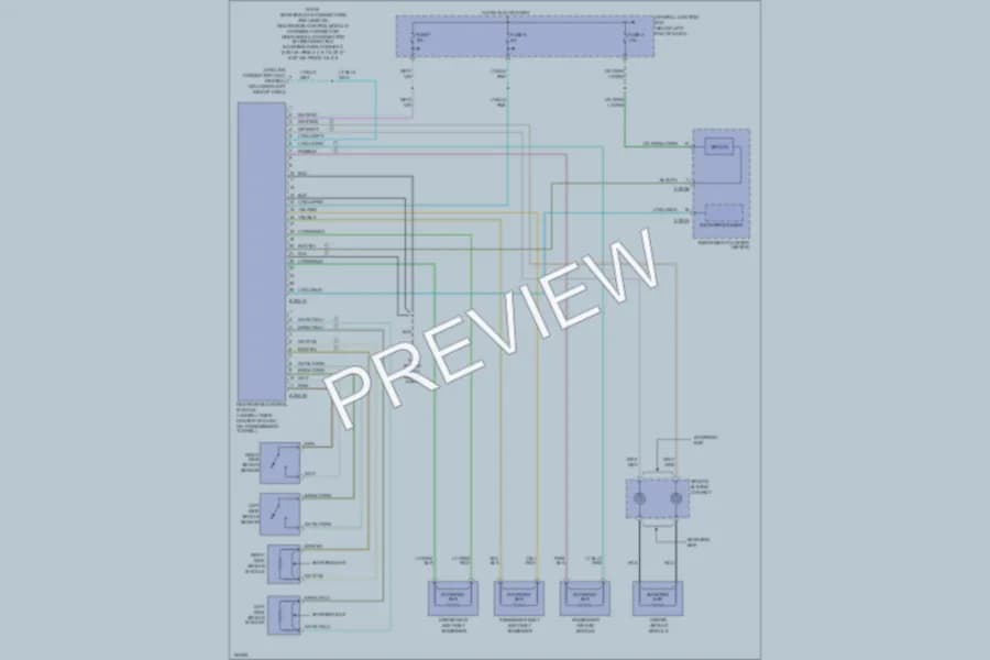2002 Mazda Tribute Supplemental Restraints wiring diagram preview
